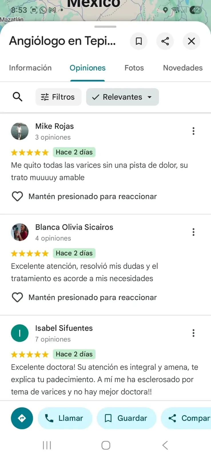 consulta de angiología en Tepic